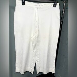 Coldwater Creek Women’s White Capris Size 12
